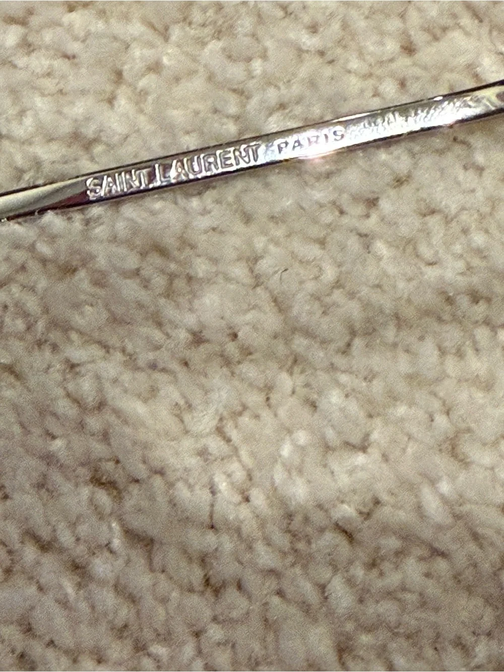Saint Laurent SL 28 Metal sunglasses in a silver frame with mirrored lenses